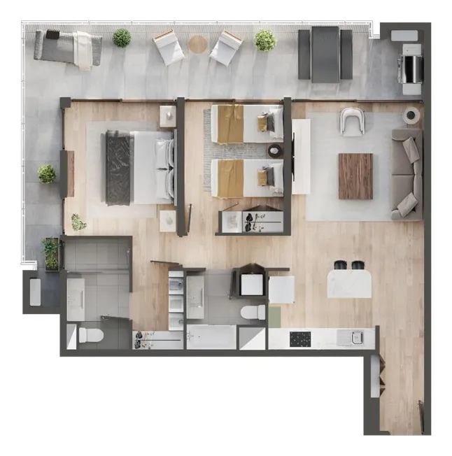 Departamento en Cesión de Promesa - Chamisero
